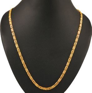 Hallmarked 916 Box Flat Chain