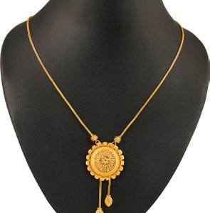 Hallmarked 916 chandan Pandent Chain