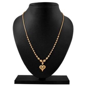 Hallmarked 916 Heart Mani Mala