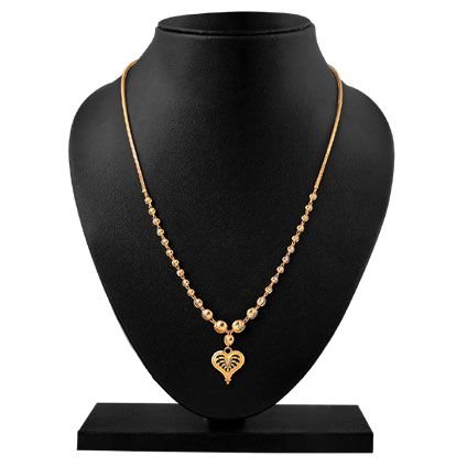 Hallmarked 916 Heart Mani Mala